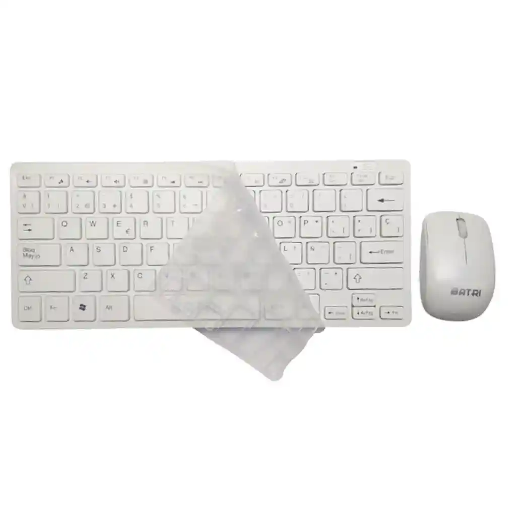 Kit Mini Teclado Inalámbrico Español Ñ + Mouse + Forro Batri Ti01