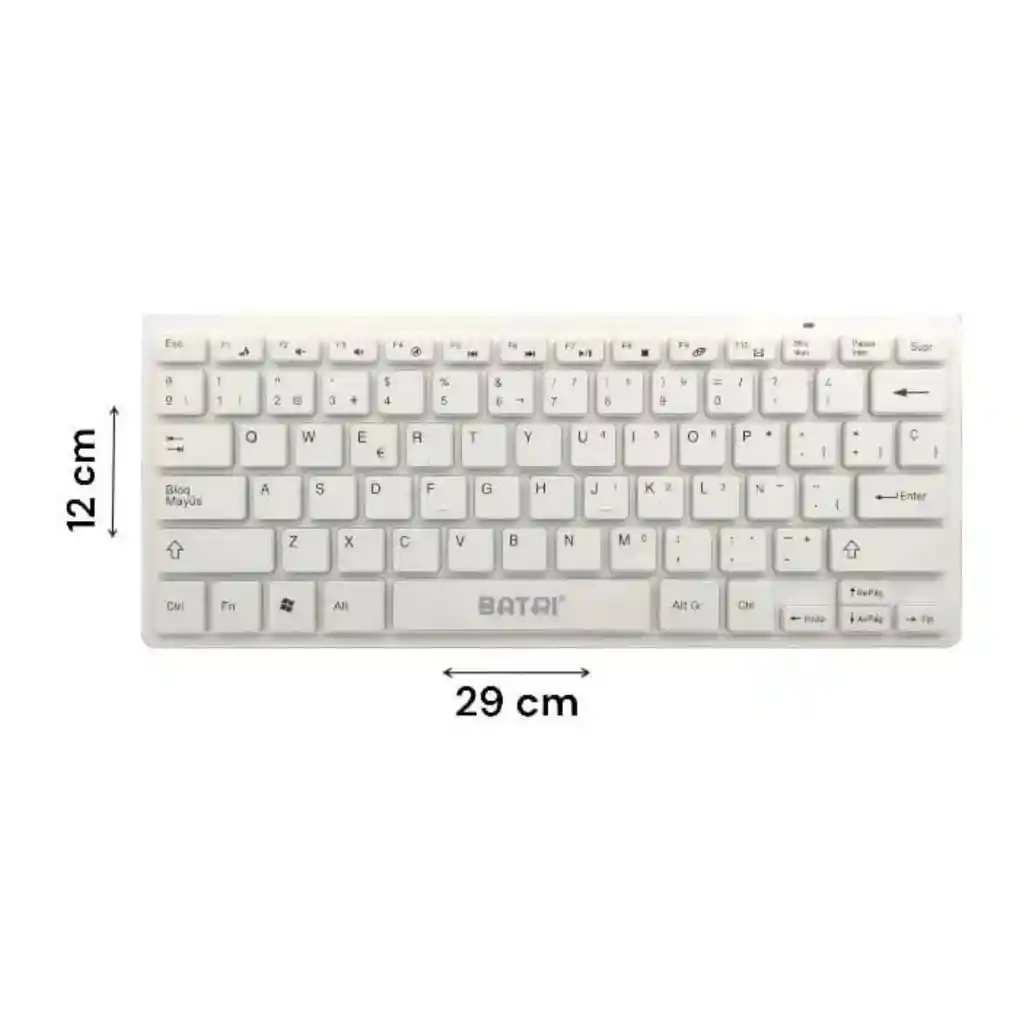 Kit Mini Teclado Inalámbrico Español Ñ + Mouse + Forro Batri Ti01