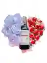 Regalo Corazon Especial Premium Con Vino, Rosas Eternas Blancas Y Chocolates - Feliz Dia - Regalo Sorpresa - Regalo Cumpleaños