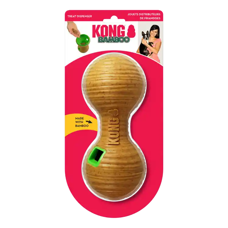 Kong Bamboo Feeder - Juguete Dispensador Mancuerna Talla M