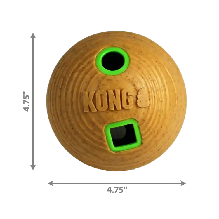 Kong Bamboo Feeder - Juguete Dispensador Pelota Talla M