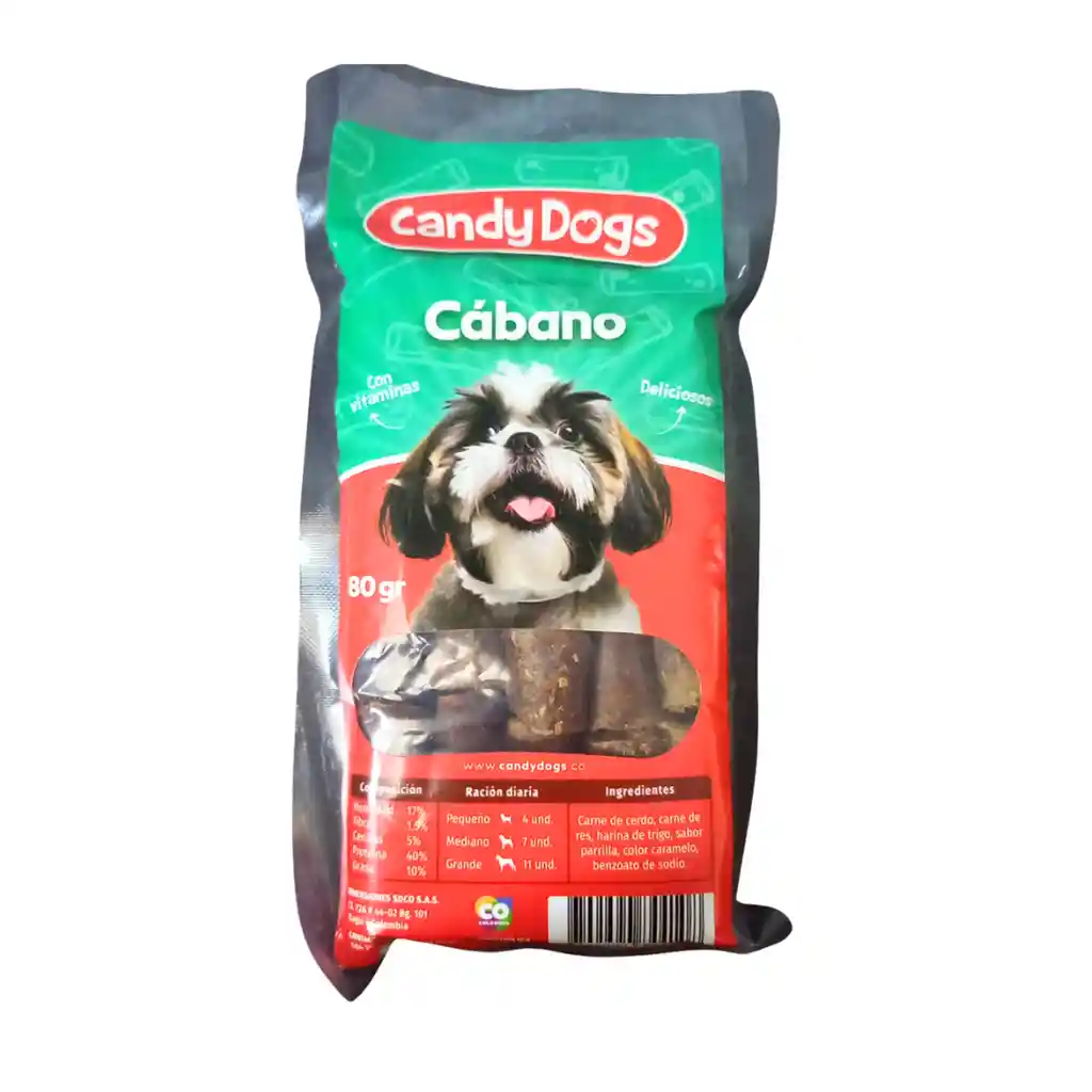 Snacks Cabano 80gr Candy Dog´s