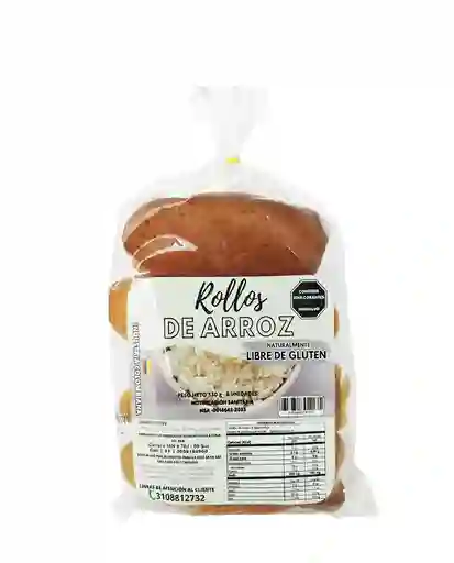 Rollos De Pan De Arroz Vida Sana 8 Und Sin Gluten