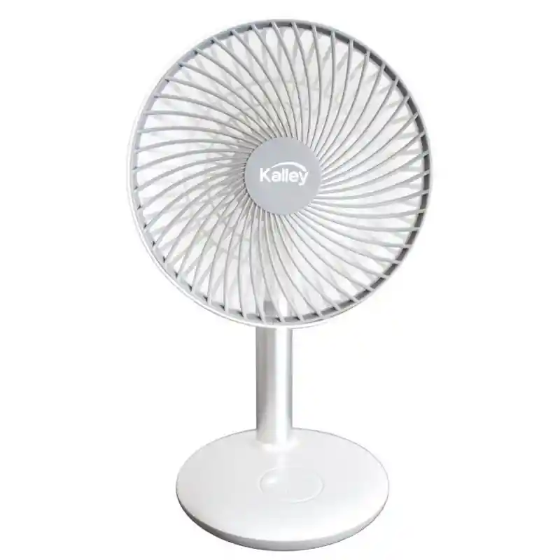 Ventilador De Mesa Kalley K-vm6b Recargable Blanco