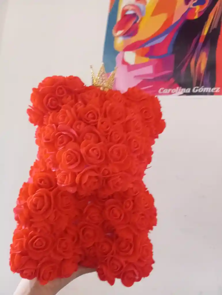 Oso De Rosas Rojo