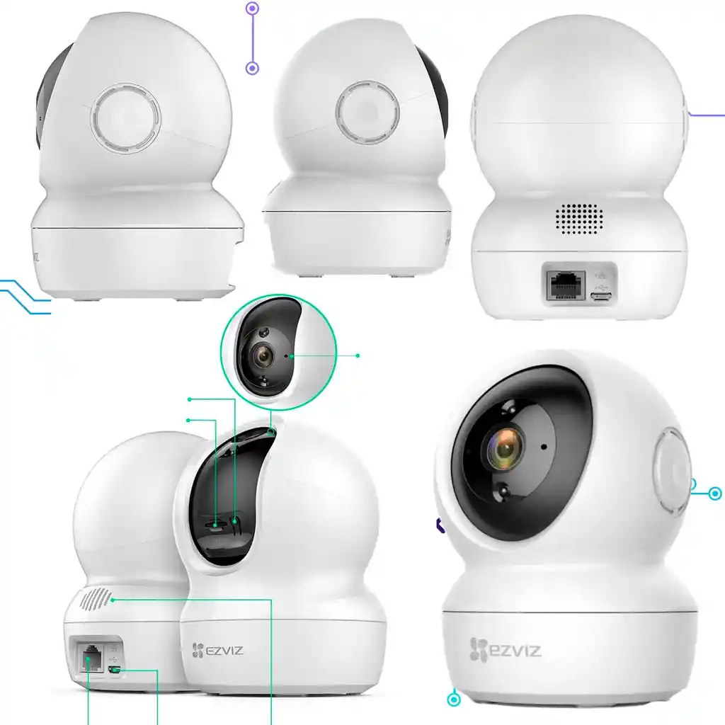 Camara Ezviz C6n 1080p Wifi Robotica Seguridad