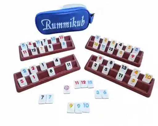 Rummi Q Rummikub Rummy Juego De Mesa Estrategia Clásico Con Estuche