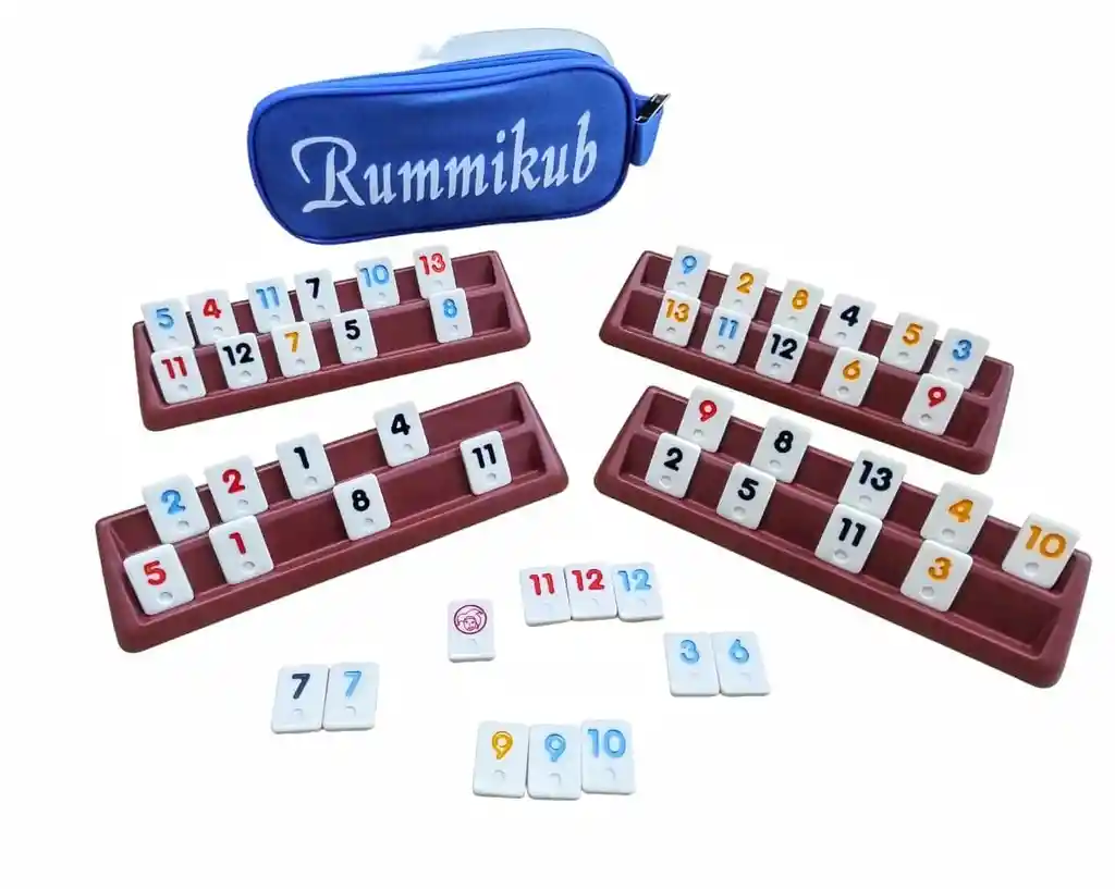 Rummi Q Rummikub Rummy Juego De Mesa Estrategia Clásico Con Estuche