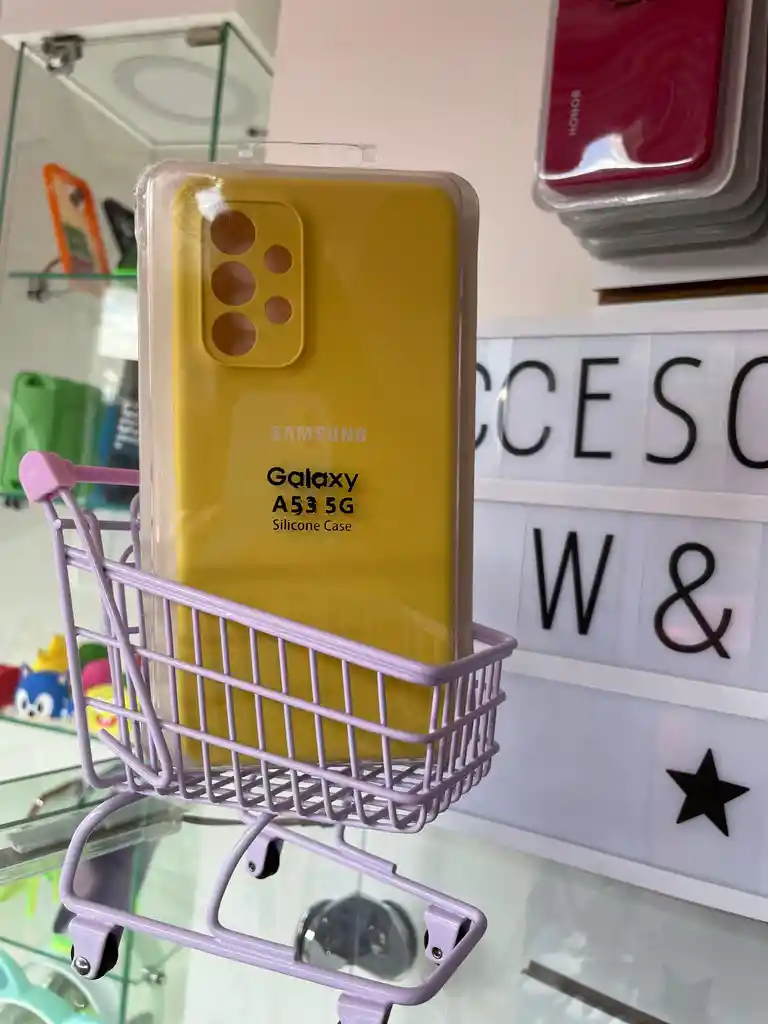 Silicon Case Samsung Galaxy A53-5g-amarillo