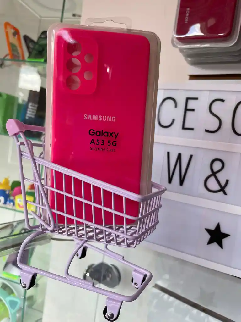 Silicon Case Samsung Galaxy A53-5g/fucsia