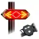 Luz Trasera Led Direccional + Stop Bicicleta Recargable Usb