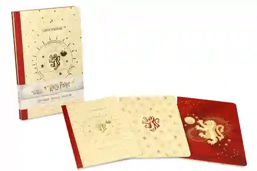 Harry Potter Pack De 3 Libretas Gryffindor