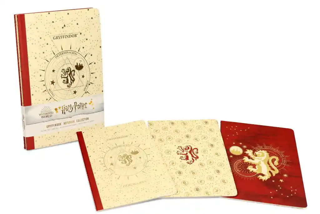 Harry Potter Pack De 3 Libretas Gryffindor