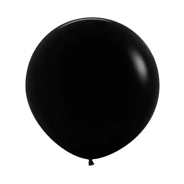 Globos Negro Fashion R24 X 3 Unidades Sempertex