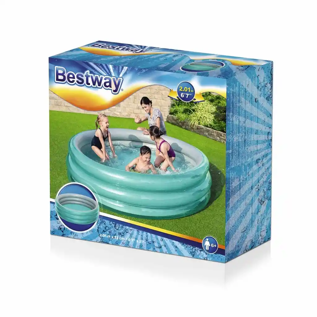 Piscina Inflable Bestway 201cm X 53cm Big Metallic 51043