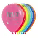 Globos Fashion Surtido Feliz Cumpleaños Fantasia Mink R12 X 50 Unidades Sempertex