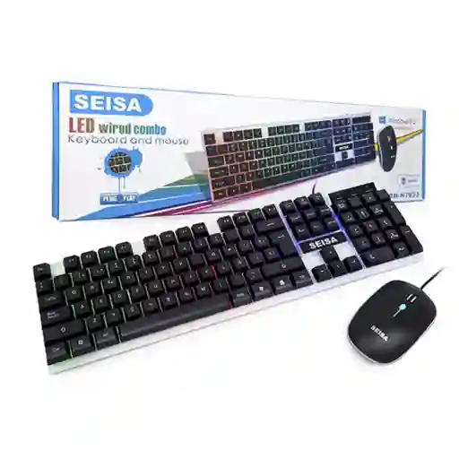 Teclado Retroiluminado Gamer Led Wired Seisa Dn-h7033