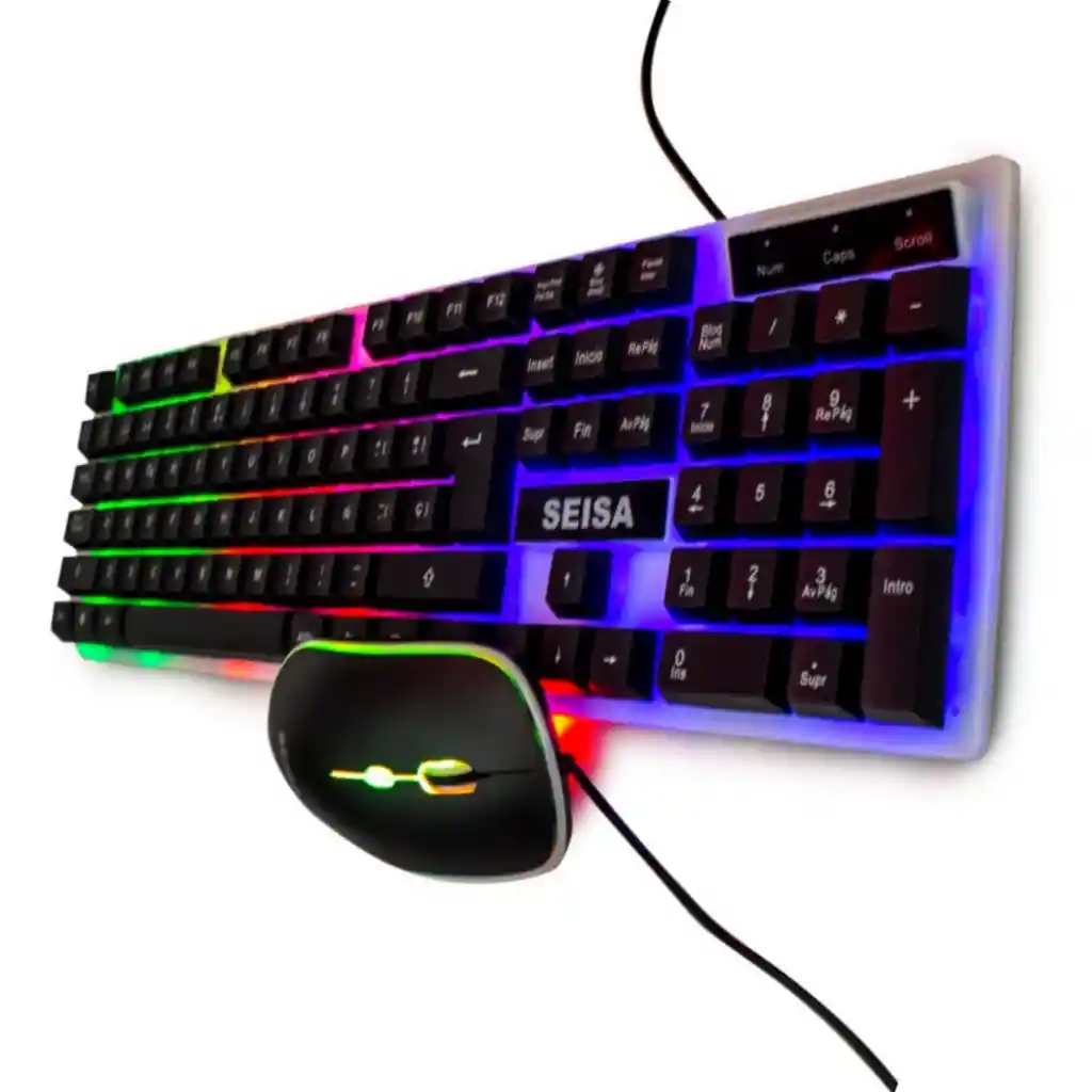 Teclado Retroiluminado Gamer Led Wired Seisa Dn-h7033