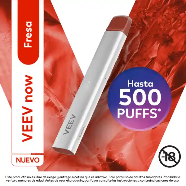 Veev Now 500 Puffs Fresa