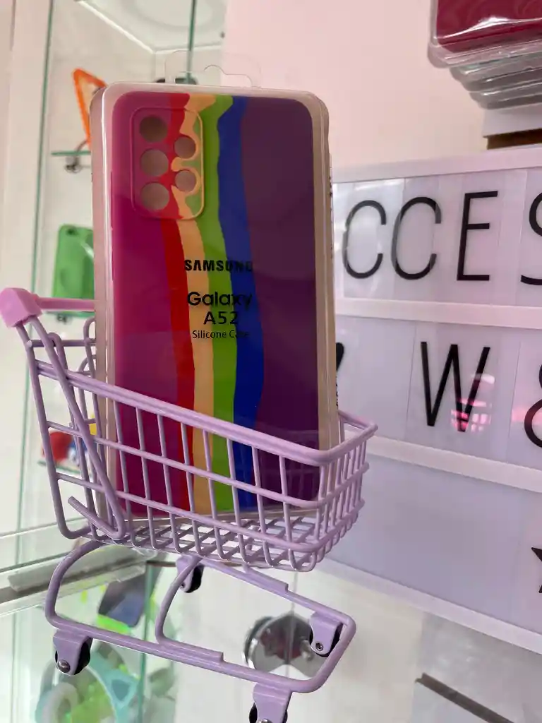 Silicon Case Samsung Galaxy A52/arcoiris