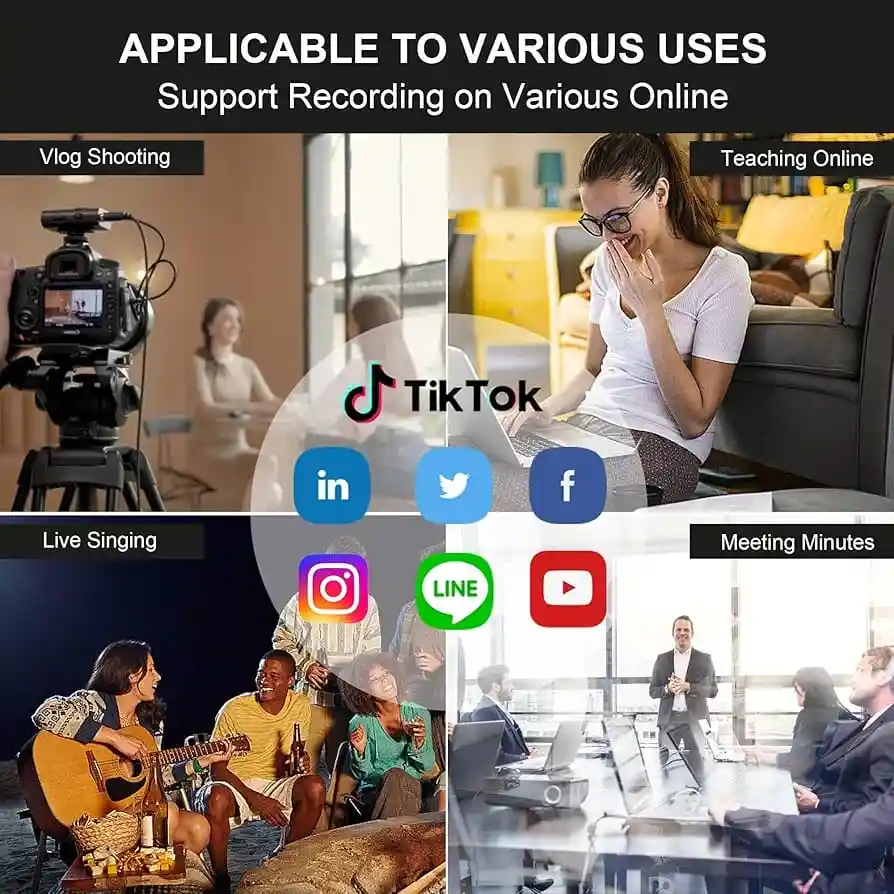 Micrófono Inalámbrico X2 Unidades Tipo C, De Clip Para Grabación De Video Youtube, Tiktok