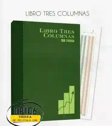 Libro Contable Tres Columnas 50 Hojas / 100 Folios