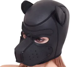 Mascara Puppy Play Pet Play Perro Doggy Dog Mask Cuero Fetiche Sado Bdsm