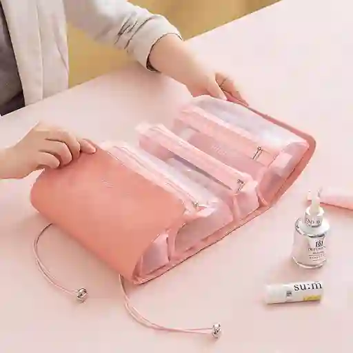 Cosmetiquera Desenrrollable Bolsa Maquillaje Viaje