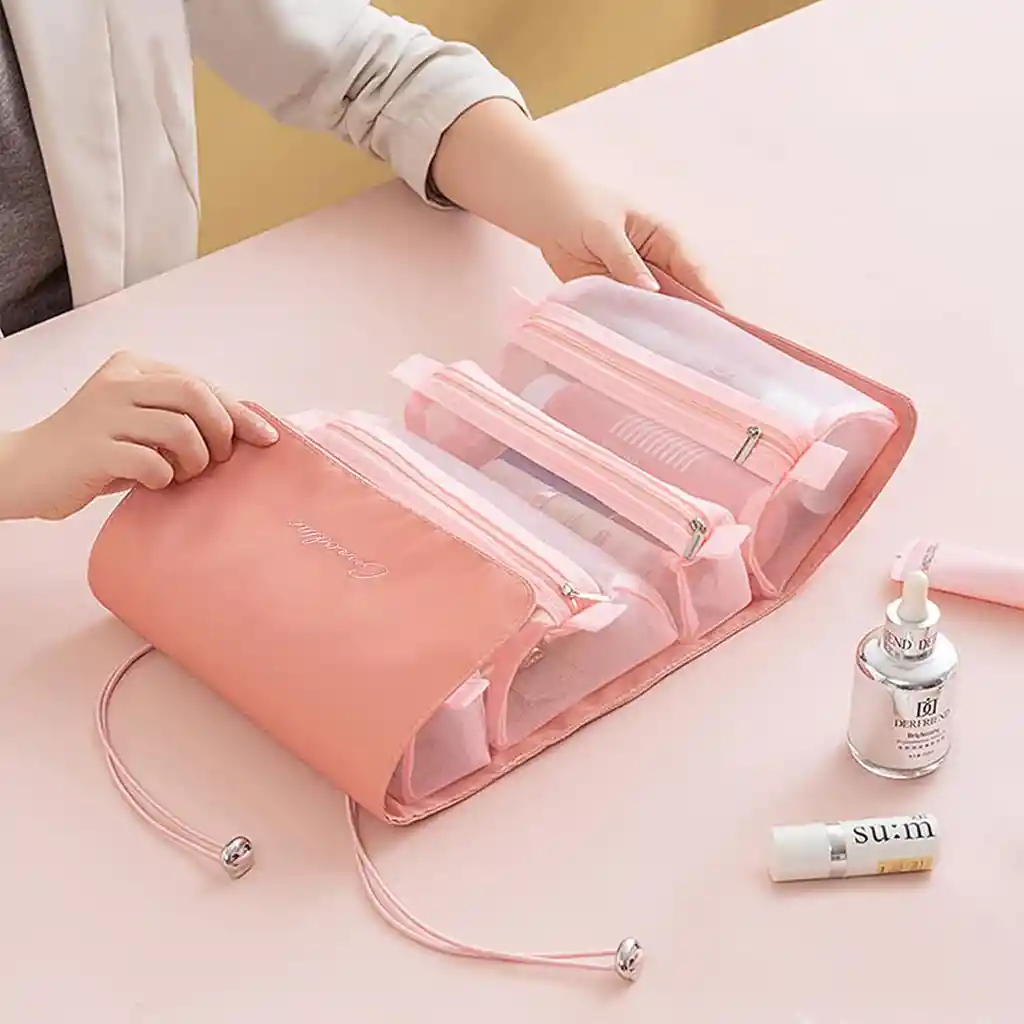 Cosmetiquera Desenrrollable Bolsa Maquillaje Viaje