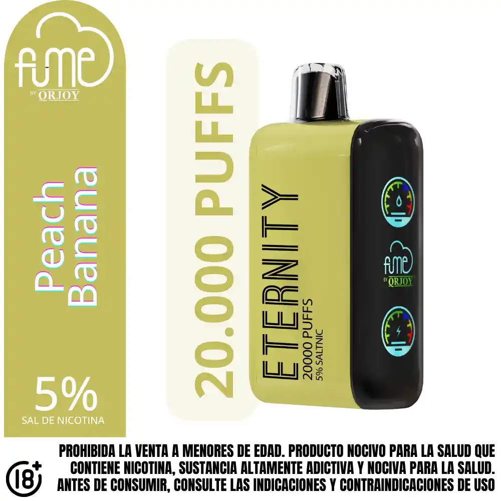 Vape Fume Peach Banana 20000 Puffs 5%