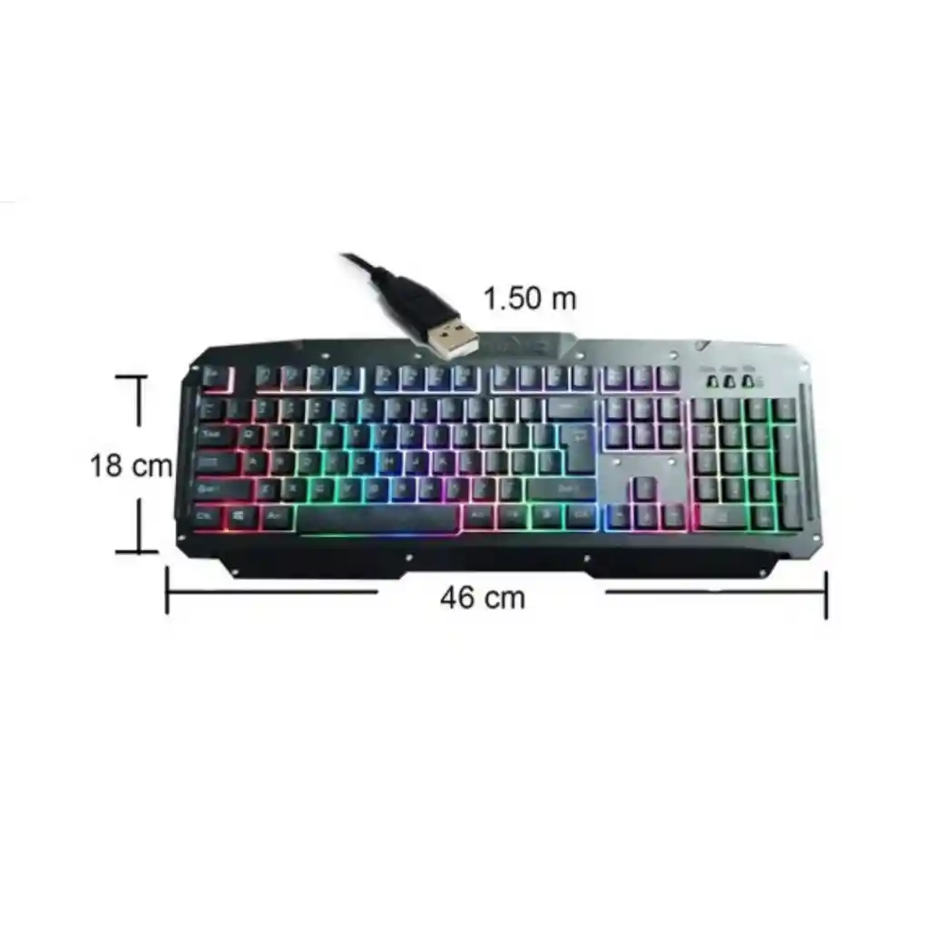 Teclado Gamer Retroiluminado Mecanico Gaming Backlighting M500-s