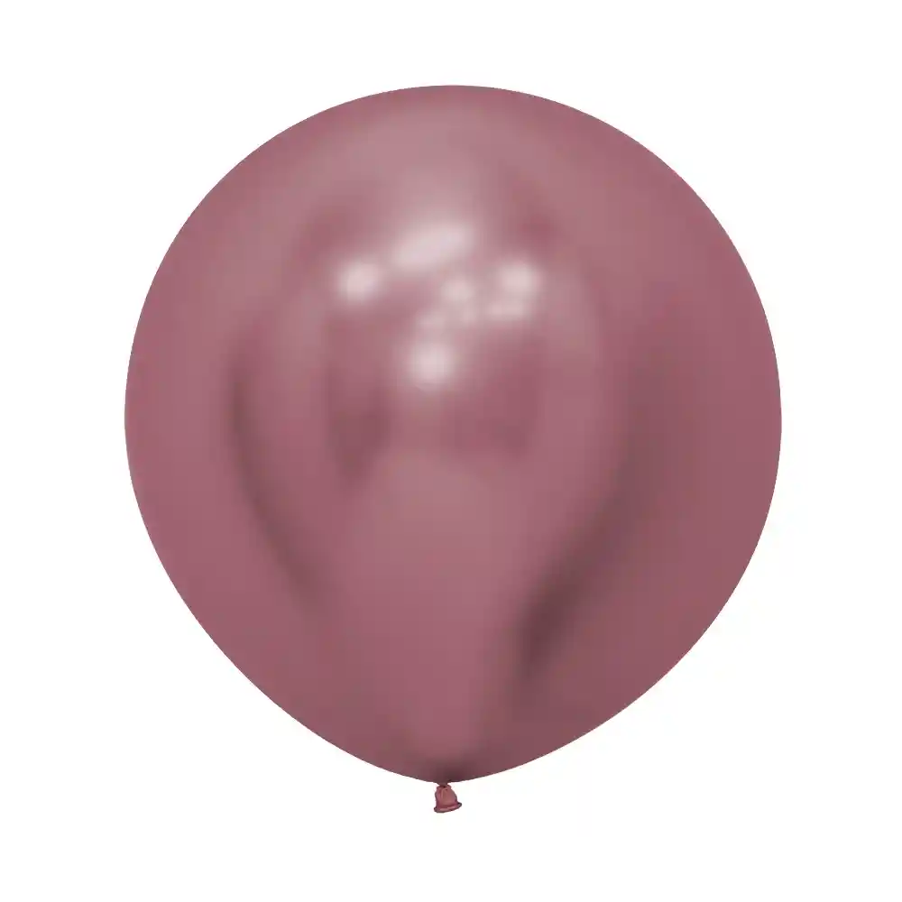 Globos Reflex Esfera R24 X 3 Unidades Color Rosado Sempertex