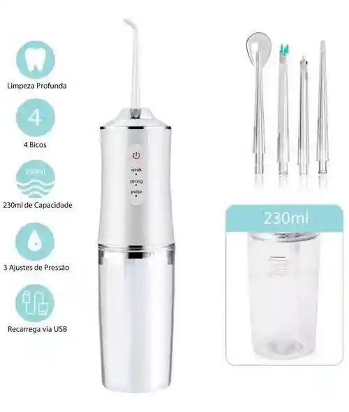 Irrigador Bucal Portátil Limpieza Dental Recargable Salud Color Sujeto A Disponibilidad