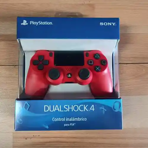 Control Joystick Inalámbrico Compatible Playstation Dualshock 4 Ps4 Generic Color Rojo