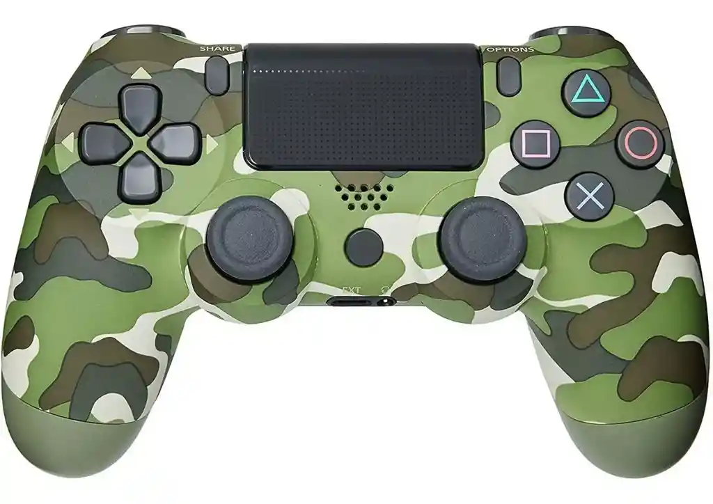 Control Joystick Inalámbrico Compatible Playstation Dualshock 4 Ps4 Generic Color Camuflado Verde