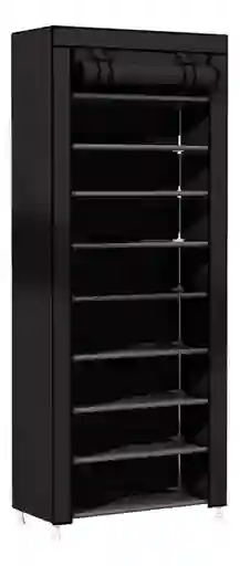 Zapatera Organizador Closet Zapatos 9 Niveles Color Negro