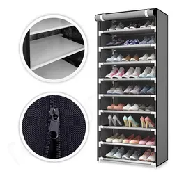 Zapatero Organizador Closet Zapatos 9 Niveles Color Gris