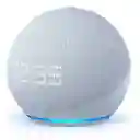 Amazon Echo Dot 5th Gen Con Reloj Y Asistente Virtual Alexa Pantalla Integrada Color Azul
