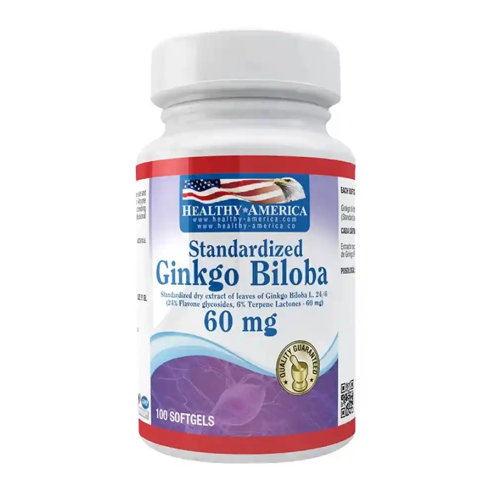 Ginkgo Biloba 60 Mg 100 Cap