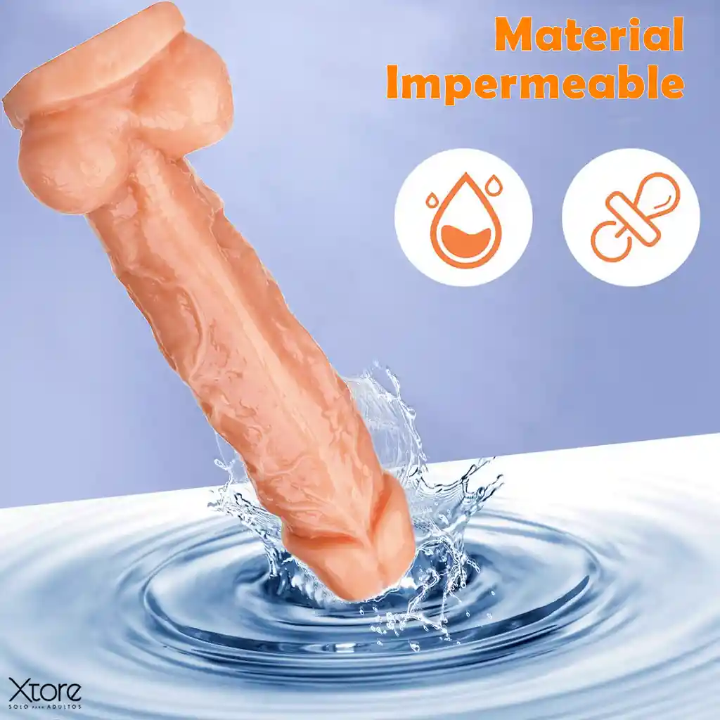 Dildo Realista Grande Consolador Silicona Medica 28cm Chupa