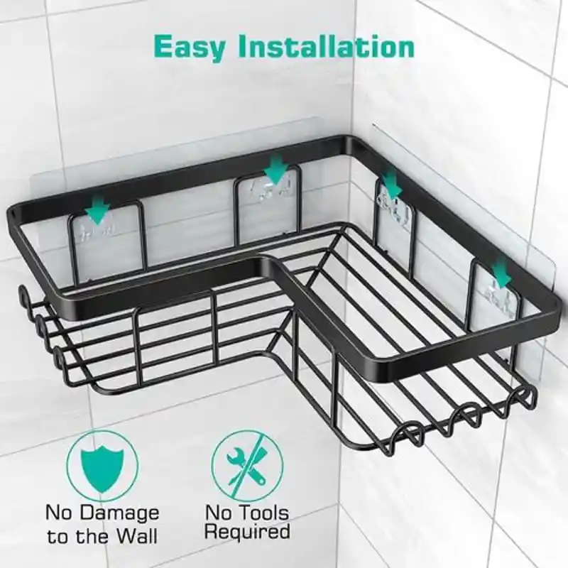 Organizador Equinero De Ducha 3 En 1 Soporte Acero Inoxidable