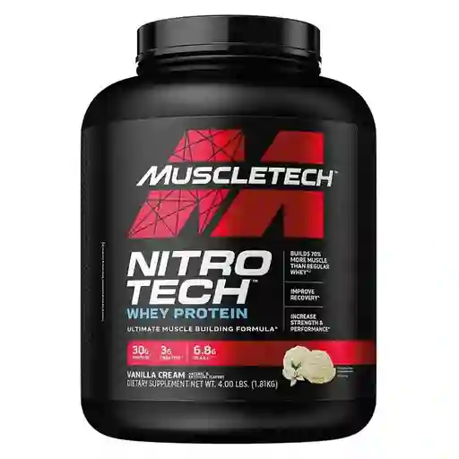 Nitro Tech Whey Protein 4lb Vainilla