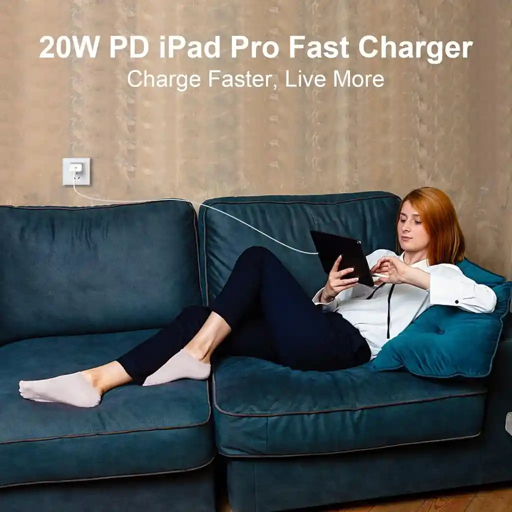 Cargador Para Iphone 15 Con Certificado Mfi Ipad Pro 20w Cargador Rápido Para Iphone 15, Ipad Pro, Ipad Mini 6, Ipad Air4, Ipad Pro 12.9, Ipad Pro/ipad Mini/air/air4/airpods/samsung