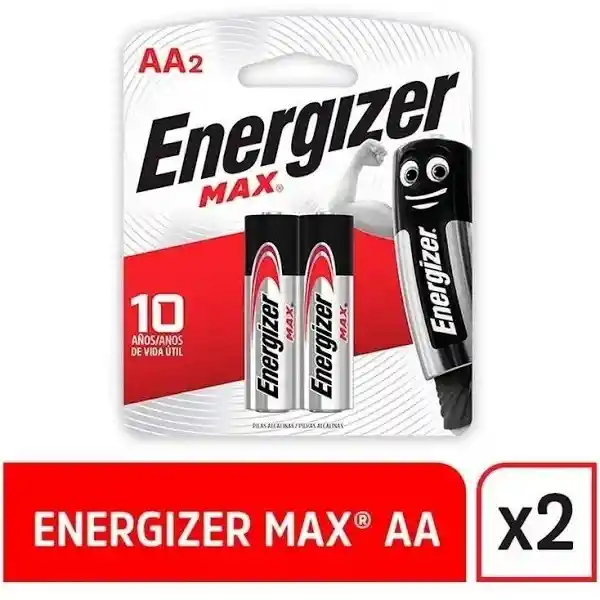 Pilas Aa Energizer Max X 2 Unid