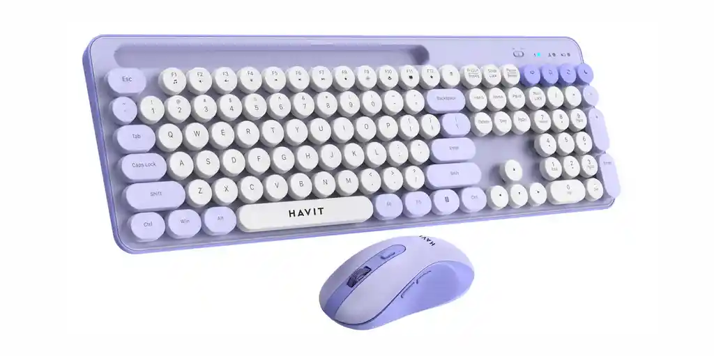 Combo Teclado Y Mouse Inalámbrico Havit Kb832gcm Silencioso