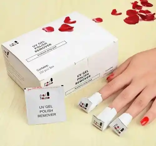 Gel Removedor De Esmalte De Uñas Caja X 200 Unidades