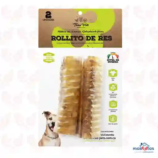 Three Pets Rollitos De Res 2 Unidades