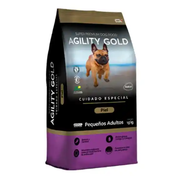 Agility Gold Pequeños Adultos Cuidado Piel X 1.5 Kg