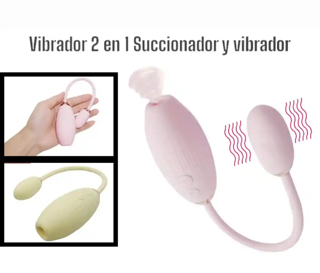 Vibrador Consolador Y Succionador 2 En 1 De Lujo