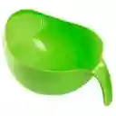 Colador Plástico Lavar Arroz Granos Frutas Verduras Alimento Verde 24x18x13cm
